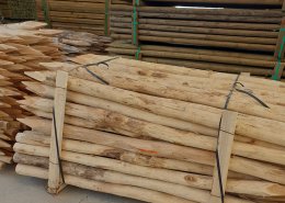 postes de madera de acacia para agricultura