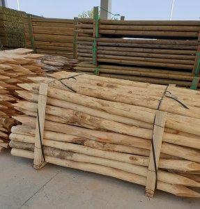 postes de madera de acacia para agricultura