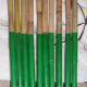 Bambú con la base plastificada