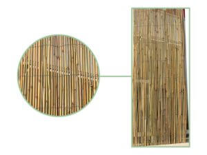 Cañizo de bambú colocado